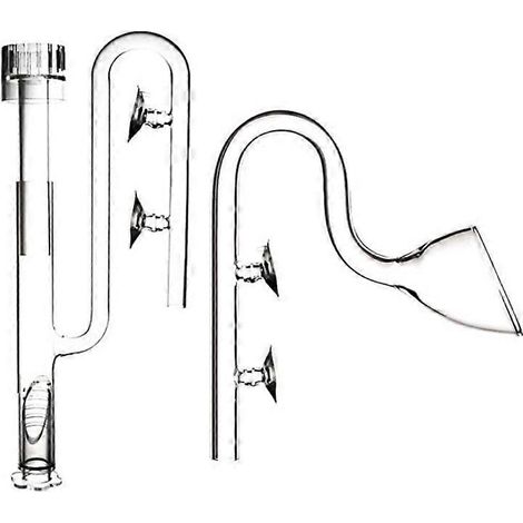 Verre Lily Pipe Skimmer entrée d'eau réglable débit surface sortie écoulement ajustable S (1/4)