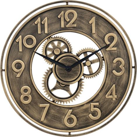 Horloge Murale Mécanique "Jacob" 48cm Or (1/3)