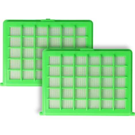 vhbw set da 2x filtro compatibile con Rowenta RO 1733 R14 Q0, RO 1733 X14 Q0, RO 1733 Y14 Q0 aspirapolvere - Filtro HEPA anallergico fibra di vetro