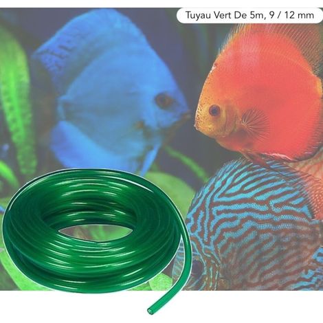 5 Mètres De Tuyau Vert Pour Pompe à Air D'Aquarium, Bassin De Jardin (1/4)