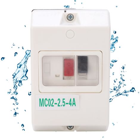 Wasserdichter Motorschutzschalter 220V/380V, Serie MC02, Motorschutzschalter MC02-2.5-4A (1/5)