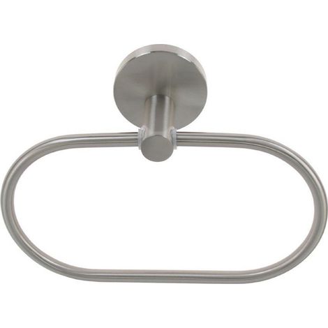 Cleafe - Porta Asciugamani Ad Anello In Acciaio Satinato Accessori Da Bagno Portasciugamano 87910 -
