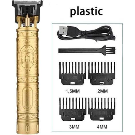 Tondeuse à cheveux électrique vintage T9 pour hommes, rasoir professionnel aste, tondeuse de barbier, Gold2