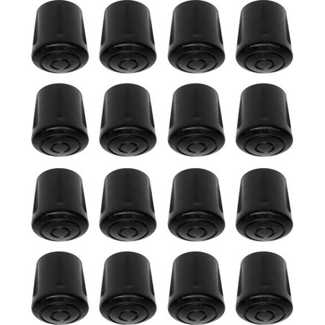 Set di 16 piedini in gomma EPDM rinforzata – Antiscivolo per gambe di sedie, tavoli e sgabelli – Diametro 20 mm – Protezione della superficie (1/3)