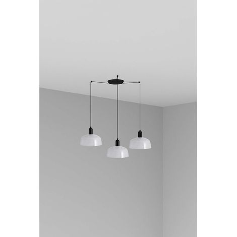 Faro Tatawin Suspension Cluster Medium, noire, blanc brillant, 3 ampoules E27