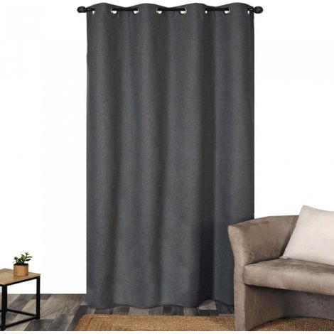 Rideau Occultant Dessuschine Verso Polaire Anthracite (1/5)