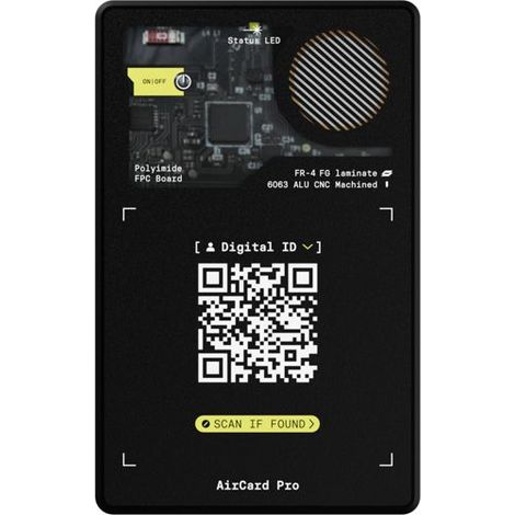 Rolling Square AirCard Pro BT Tracker for Apple Black (1/5)