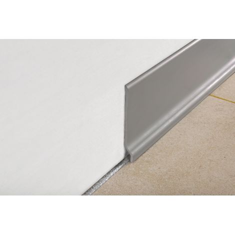 Battiscopa  pvc espanso grigio scuroh 70 mm barre 2 ml
