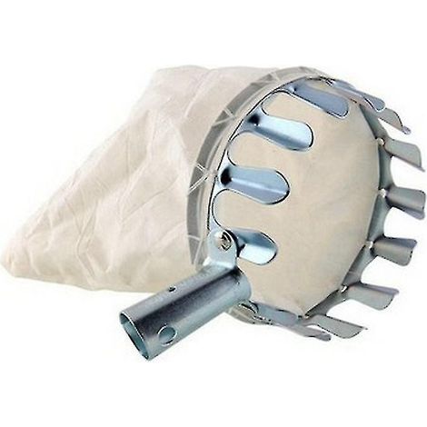 Cueille-fruits d'extérieur, sac à outils pratique pour la cueillette de pommes, oranges, pêches et poires (2 pièces, argent) (1/3)
