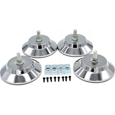 4pcs Pieds de Table de Billard Réglables, Niveleurs de Nivellement de Meubles, Pieds de Rehausseurs de Hauteur de Table pour Table de Football Table de Hockey sur Air Table de Billard (1/5)