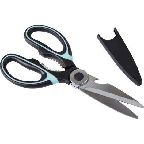 Interiors by Premier Comfortable Black And Pastel Green Scissors, Eronomic Sharp Scissors, Multipurpose Stainless Steel Scissors (1/5)