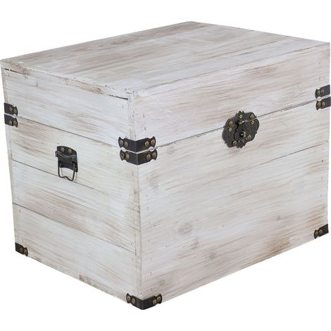 Holztruhe Elsa Shabby weiss (1/5)