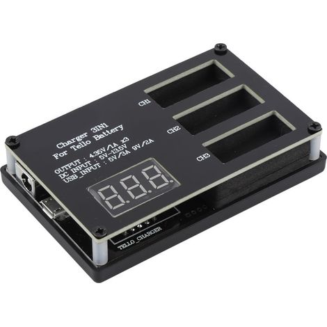 Chargeur Intelligent 3 en 1 pour Drone DJI Tello - Hub de Recharge Multibatterie (1/5)