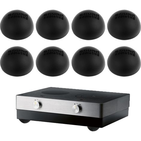 Self-adhesive rubber pads – large size 30 mm: this set includes 8 self-adhesive rubber stamps, 30 mm in diameter and 15 mm in height. Ideal as a speaker stand or for stabilising (8 PCS) (1/5)