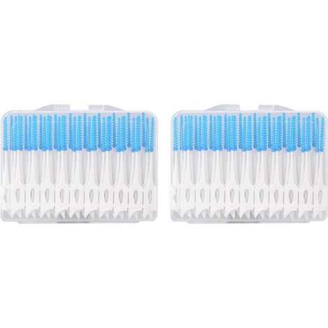 80 pcs Cure-dents Jetables en Plastique Brosses Interdentaires Professionnels Dentaires Nettoyage des Dents Outil de Soin de Buccal (1/4)