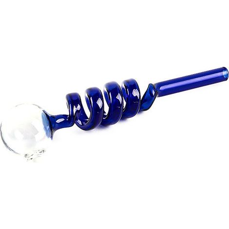 Paille-pipe portable en verre borosilicate à tête ronde (1/4)
