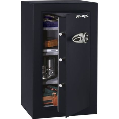 Master Lock Coffre-Fort Haute Sécurité Grande Capacité, Combinaison Électronique, 169 L, 95 x 55.1 x 50.2 cm (1/5)