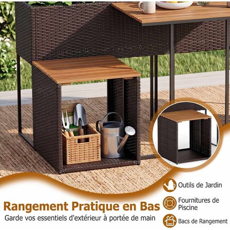 Outdoor Garden Furniture Set with Raised Planter & Chairs (1/5)