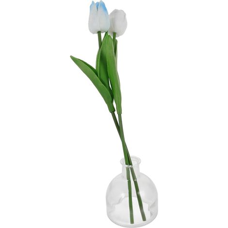 mit künstlichen Tulpen und Harzsockel zur Dekoration des
