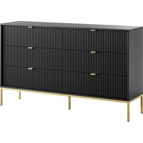 Bureau d'angle : 3 tiroirs, côté droit, chêne craft, 77 × 155 / 89 × 45 / 48,5 cm (1/5)