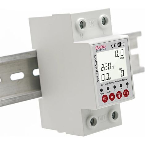Compteur d'énergie intelligent WiFi, compteur intelligent bidirectionnel, protecteur de fuite, disjoncteur (1/5)