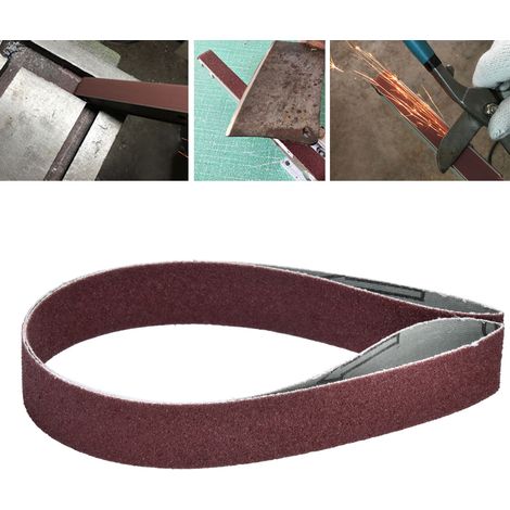 10 bandes abrasives 760x25mm 30x1 pouce pour ponceuse à courroie grain 60-180 (60) (1/5)