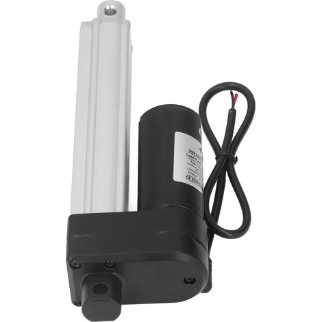 Actionneur électrique miniature CC, moteur linéaire haute vitesse 1200 N, ouverture de 8 mm, type à ergot, 150 mm / 5,9 pouces (1/5)
