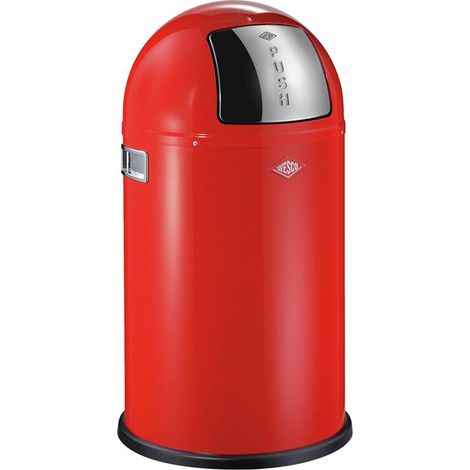 Wesco Mülleimer Pushboy Junior rot (1/3)