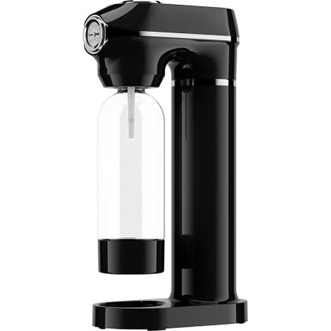 gasatore d'acqua nero + 2 bottiglie - AQUABELLA NOIR - Naturamix