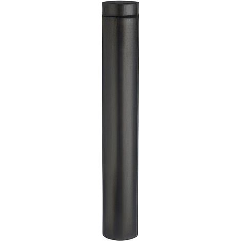 Tubo Diam. 13 x h 100 cm per Stufa a Legna in Acciaio Porcellanato Nero Opaco