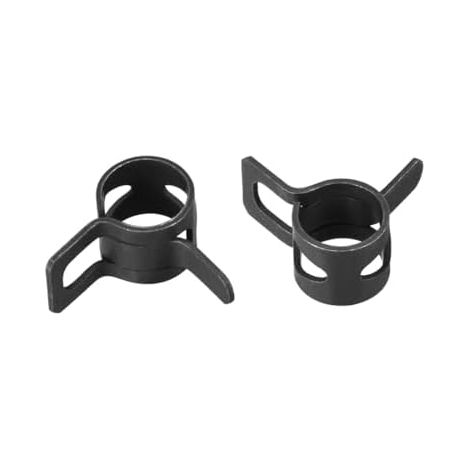 CSPARKV Collier Serrage Acier Bande Agrafe 8mm Pince Ressort Tube Agrafe Noir Manganèse Acier 30Pcs