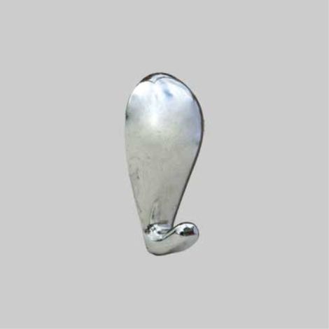 Gancio per quadri 'goccia' 15x27 mm - argento - blister 3 pezzi (12 confezioni) (1/2)