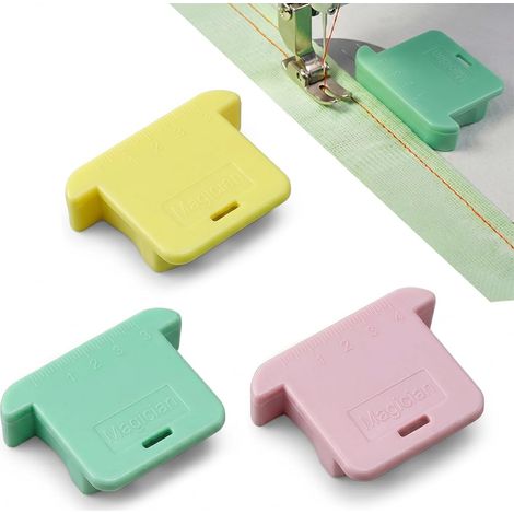 Guide De Couture Magnétique Réglable, 3 Pièces Aimants De Guidage Colorés pour Machine À Coudre, Accessoires De Couture pour Lignes Droites Précises, Idéal pour Machines (1/5)