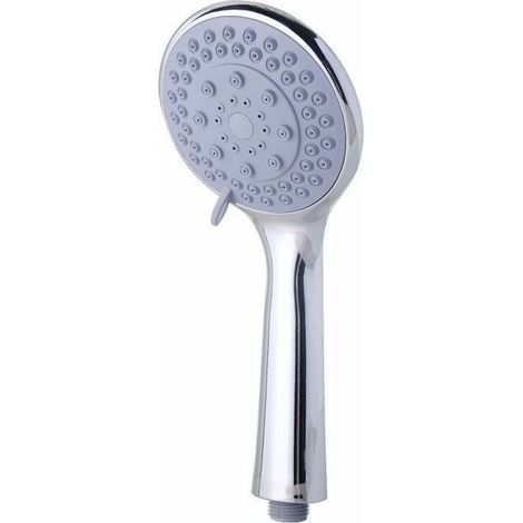 Pommeau De Douche à Main Haute Pression 5 Réglages De Jet, Puissant Jet De Douche Pommeau De Douche De Pluie à Main Massage Spa Pomme De Douche Amovible à Main Finition ChroméeShower Head (1/5)