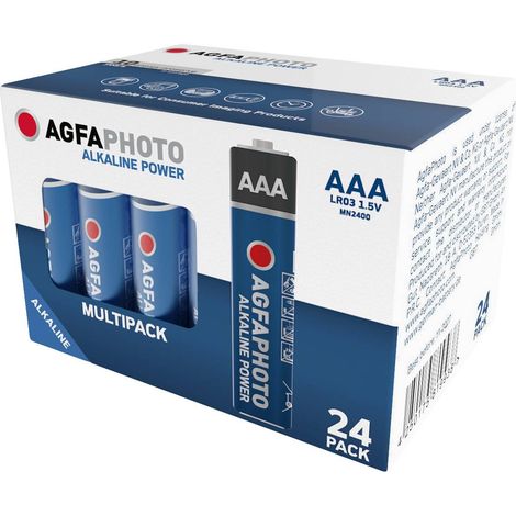 AgfaPhoto Power LR03 Pile LR3 (AAA) alcaline(s) 1.5 V 24 pc(s) X240842