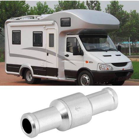 Clapet anti-retour en aluminium droit en ligne 8mm pour carburant diesel gaz liquide air, non retour à bille, passthrough direct. (1/5)