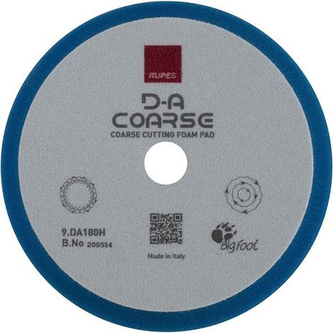 RUPES 9.DA180H TAMPONE IN SPUGNA D-A COARSE DIAMETRO 150-180 mm (1/5)