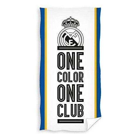 Serviette de plage Real Madrid Kibicowska 100 % coton - 70 x 140 cm