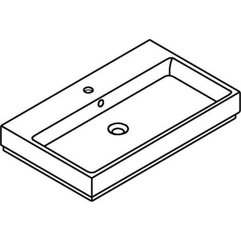 Grohe Cube Ceramic - Waschtisch mit Überlauf, 80x49 cm, PureGuard, Alpinweiß 3946900H (1/5)