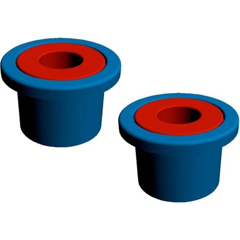 690017 Tampons Antidérapants pour Abattant WC Universel, Fixation avec Insertes et Boulons de Blocage, Trou Ø 6 mm & 8 mm, Idéal pour Couvercles WC, Sièges Toilettes Instables (1/5)