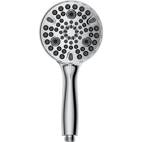 Conjunto de ducha de mano - Cabezal de ducha - Ducha - 10 funciones - Manguera de 150 cm - Plateado (1/5)