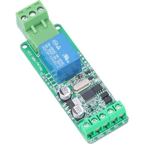 1-Channel Relay Control Module with RS485 TTL Interface and 12V Power Supply (1/5)