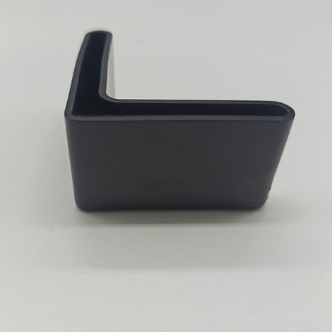 Protezioni per gambe a forma di L, 35x35 mm, nere, 8 pezzi (1/2)