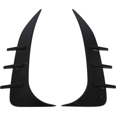 1 paire de séparateurs latéraux de pare-chocs arrière noir brillant élégants avec aileron de prise d'air pour BMW Série 2 F44 Gran Coupé M Sport (1/5)