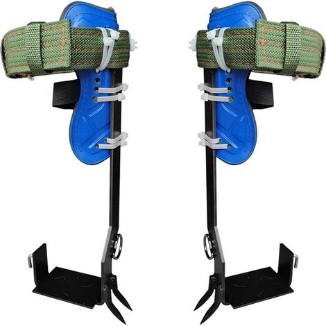 Kit d'escalade d'arbre – 2 pics en acier – Sangles en polyester résistantes – Pour maintien optimal en hauteur (1/5)