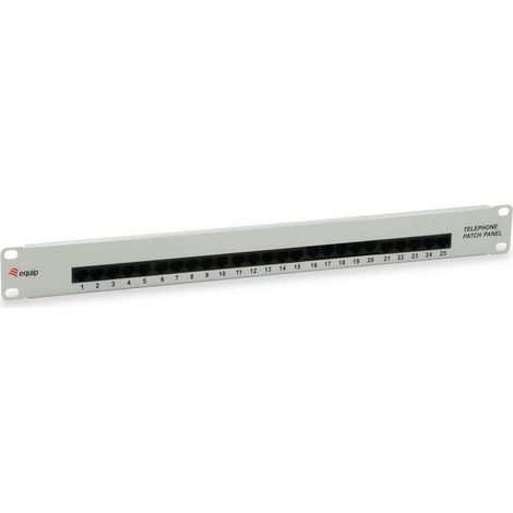 Equip patch panel 25x RJ45 Cat3 19" UTP 1U RDSI gris claro (1/3)