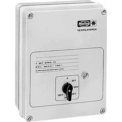 Helios MWS 1,5 Autotransformateur de vitesse avec protection moteur intégrale 1-PH, 230 V, 1,5 A, 01947 (1/2)