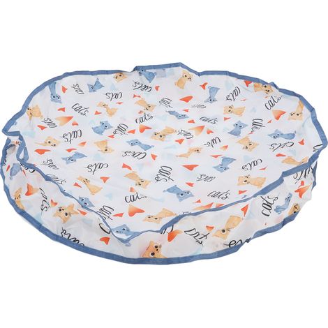 Tapis de jeu interactif pour chat avec plateau tournant à 360°, jouet à rouler pour chatons, idéal pour lutter contre l'ennui. (1/5)