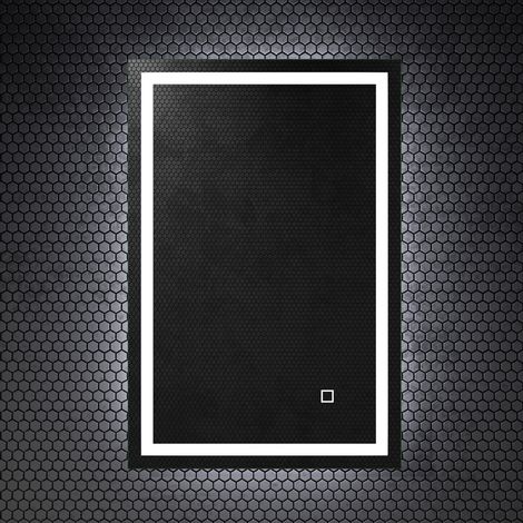 Mai & Mai Wandspiegel Badezimmer Spiegel LED 50x70cm LED Bad-Spiegel mit Touchschalter, Beschlagfrei durch Antifog-Schich