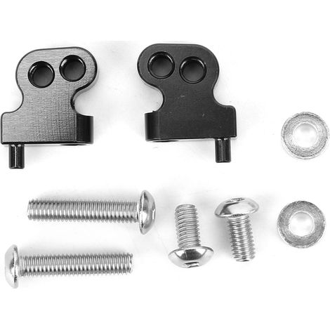 Amortisseur avant réglable en alliage d'aluminium pour montage de choc RC 1/10 Tamiya CC01 - Noir, kit de suspension de précision (1/5)